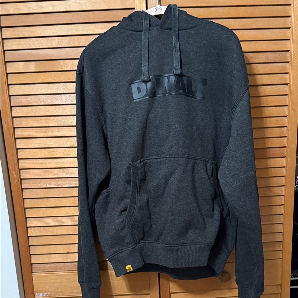 DEWALT Men’s dark gray Logo Hooded Sweatshirt